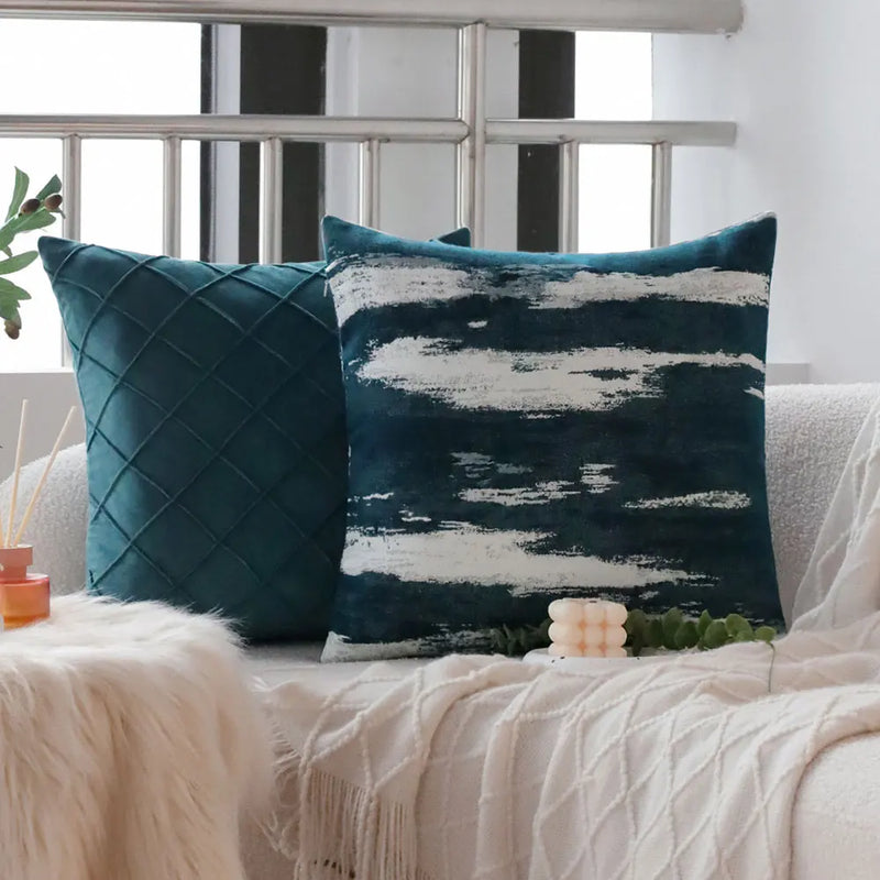 Axyaa Green Gradient Cushion Cover - Nordic Style Home Decor Pillow Cover