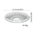 Axyaa Glass Coffee Cup Dish Set - Elegant European High-end Design
