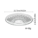 Axyaa Glass Coffee Cup Dish Set - Elegant European High-end Design
