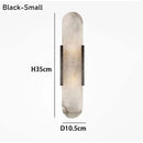 Axyaa Marble Wall Light: Minimalist Stone Lamp for Home Decor