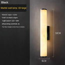 Axyaa Marble and Copper Wall Lamp: Modern Nordic Luxury for Living Room or Bedroom