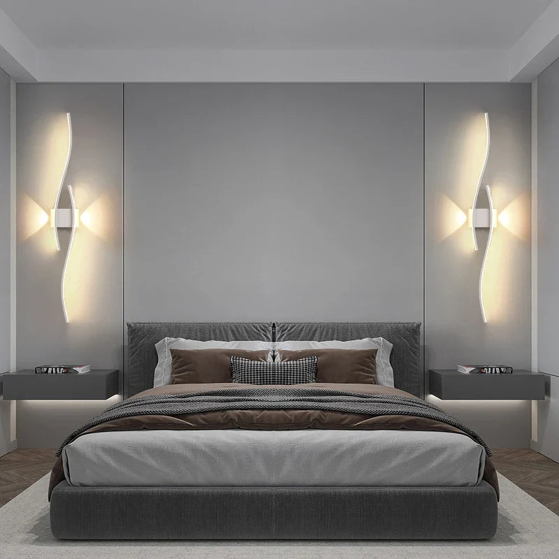 Axyaa Aluminum LED Wall Sconce for Modern Living Room Lighting