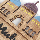 Wooden Craft Hanging Ornament for Eid al-Adha Home Decor by Axyaa