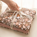Axyaa Korean Floral Bedding Set 2025: Washed Cotton Duvet Cover, Girls Bedding Sheet Sets