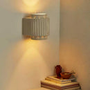 Axyaa Cream White Resin Wall Lamp for Bedroom Study Living Room LED Light