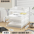 Axyaa Stackable File Box Organizer for A4 Documents & Bathroom Storage Tray