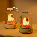 Axyaa Capybara Silicone Night Light: Rechargeable, Dimmable, Cute Cartoon Design