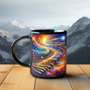 Axyaa Music Themed Ceramic Mug with Piano & Violin Picture - Perfect Birthday Gift
