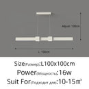 Axyaa LED Linear Pendant Light Dining Chandelier for Kitchen Bar Restaurant Home Decor