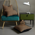 Axyaa Checkerboard Houndstooth Pillowcase 30x50/45/50cm - Nordic Tufted Black White Cushion Cover