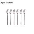 Axyaa 21-Piece Stainless Steel Cutlery Set - Mirror Finish Elegant Tableware