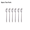 Axyaa 21-Piece Sliver Stainless Steel Cutlery Set - Elegant Tableware Dinner Set
