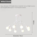 Axyaa Vintage Industrial Chandelier Semi Flush Mount Ceiling Lamp