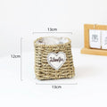 Axyaa Hand-woven Straw Flower Pots | Eco-Friendly Plant Fiber Baskets & Ornaments