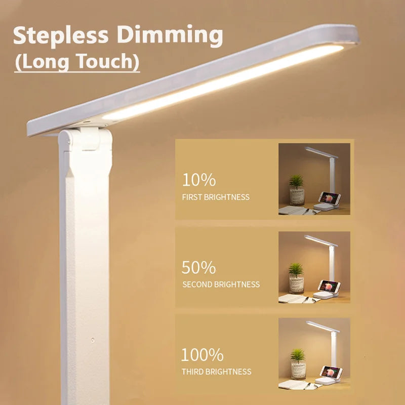 Axya Touch Dimmable LED Table Lamp - Rechargeable & Eye-Friendly