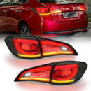 Axyaa Tail Lamps for Toyota Vios 2018-2023 LED Running Reverse Turn Signal Brake Lights
