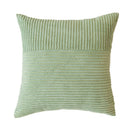 Axyaa Sage Green Corduroy Patchwork Textured Throw Pillow Covers