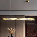 Axyaa Crystal Chandeliers LED Ceiling Lamp Hanging Lights for Living Room
