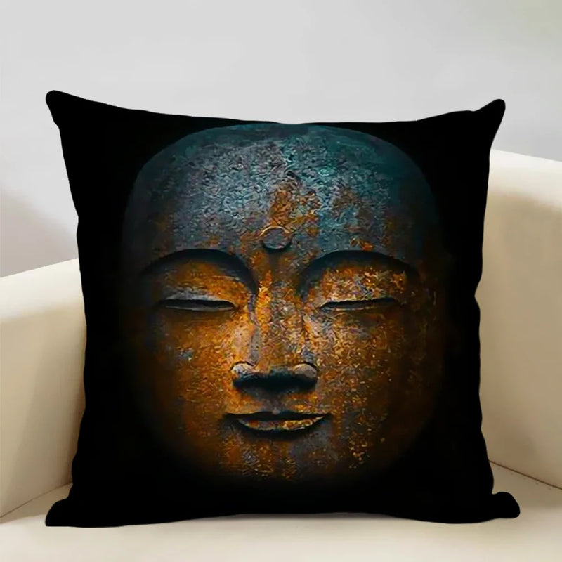 Axyaa Buddhist Portrait Art Pillowcase Home Decor Cushion Cover 45x45cm