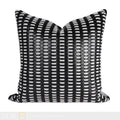 Axyaa Leather Weaving Cushion Throw Pillow - Modern, Simple, Luxury for Living Room