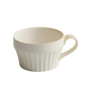 Axyaa Coarse Pottery Ceramic Coffee Mug, 350ML Teacup for Breakfast, Latte & Office.