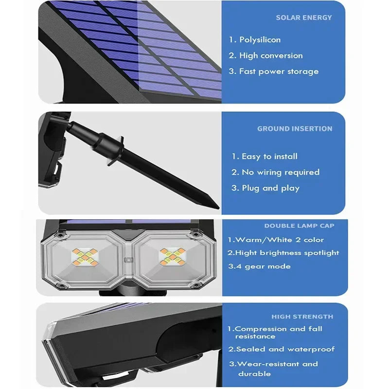Axyaa Solar Color Changing Spotlight