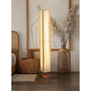 Axyaa Solid Wood Standing Floor Lamp - Minimalist Zen Style for Living Room