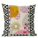 Axyaa Geometric Cushion Cover 45x45cm Linen Abstract Design Pillow
