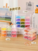 Axyaa Beads Storage Box Drawer for DIY Jewelry & Nail Art - Transparent & Handy