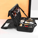 Axyaa Three-layer Waterproof Oxford Cosmetic Case for Makeup and Manicure Organization