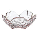 Axyaa Crystal Glass Dish Plate with Gold Rim, Blue Sea Snail Starfish Scallop design