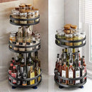 Axyaa Rotating Spice Rack Organizer | Kitchen Storage Turntable Tray