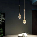 Axyaa Modern Crystal Bubble Chandelier for Home Indoor Lighting
