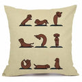 Axyaa Christmas Sausage Style Cushion Cover | Festive Dog Decorative Pillow Cover 45x45cm