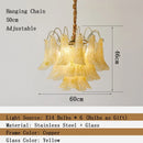 Axyaa Retro Luxury Glass Pendant Light for Living, Bedroom, Dining Room