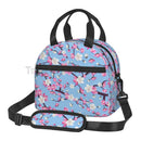 Axyaa Sakura Cherry Blossoms Insulated Lunch Bag: Reusable Thermal Cooler for Work, School, Picnic
