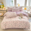 Axyaa Floral Cotton Duvet Cover Sets in Single/Queen/King Sizes