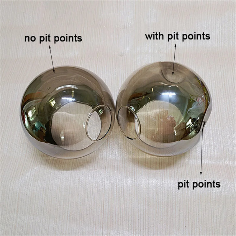 Axyaa Side Opening Glass Shade Replacement for E27 Screw Socket