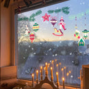 Axyaa Christmas Stained Glass Ball Ornament Dual-sided Decoration