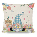 Axyaa Spring Gnome Sunflower Pillowcase for Home Bedroom Sofa