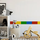 Axyaa 3D Blocks Kids Room School Decor PVC Wall Sticker DIY Vinyl