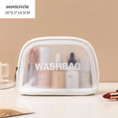 Axyaa Travel Toiletry Bag: Portable PVC Makeup Organizer for Women