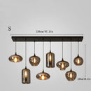 Axyaa Electroplated Smoke Grey Glass Pendant Light for Nordic Modern Luxury Living & Dining Rooms