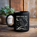 Axyaa Crows Before Bros Mug Black Coffee Office New Year Gift Mug