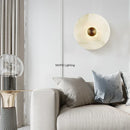 Axyaa Marble Circular Wall Lamp Nordic Minimalist LED Lights