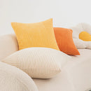 Axyaa Corduroy Striped Patchwork Throw Pillow Covers Set for Classic Halloween Decor