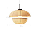 Axyaa Vintage Fabric Lantern Pendant Lights for Home Dining Room