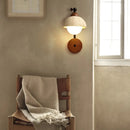 Axyaa Wabi Sabi LED Wall Lamps White Glass Yellow Travertine Stair Light