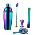 Axyaa Rainbow Boston Shaker Cocktail Bar Set Mixed Drink Martini Tools