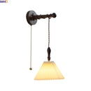 Axyaa Luxury Vintage LED Wall Lights with White PMMA Umbrella Shade